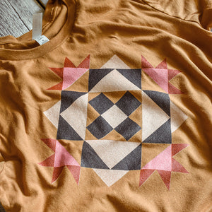 Mosaic Patchwork Star Quilt Block Tee / T shirt