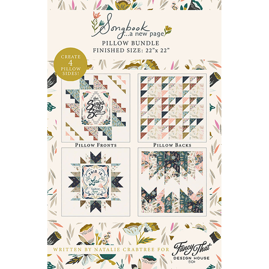 Songbook A New Page Pillow Bundle Printed Pattern Booklet - NOW available!