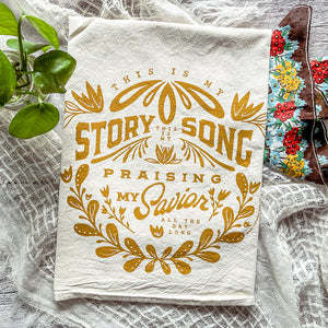 Blessed Assurance / This is my story, this is my song Hymn Tea Towel