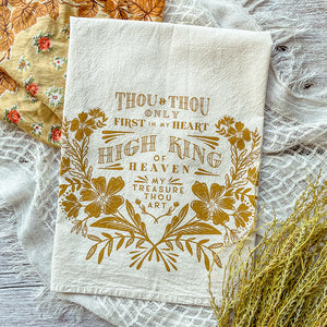 Thou & Thou Only / Be Thou My Vision Tea Towel