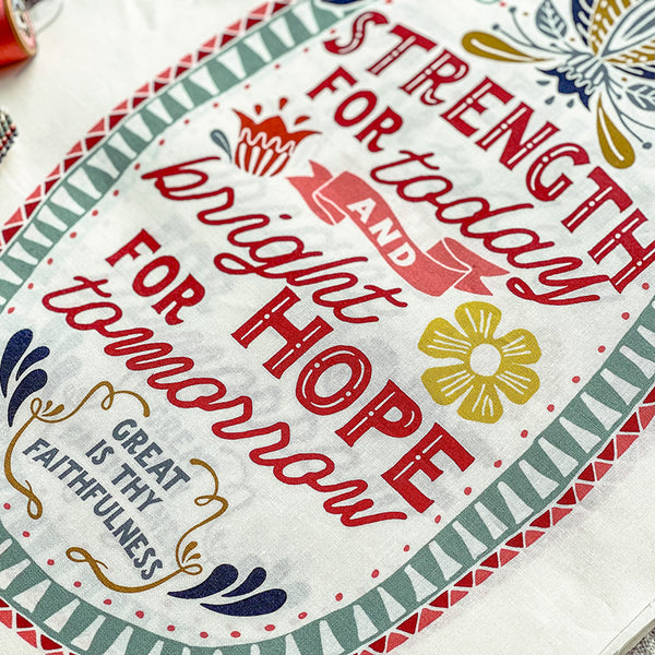 Moda Songbook Hymn Panel - Individual Prints - Strength for Today ...