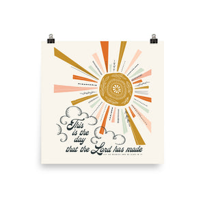 This is the Day the Lord has Made Art Poster Print