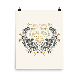 Thou & Thou Only (Be Thou My Vision) Art Poster Print