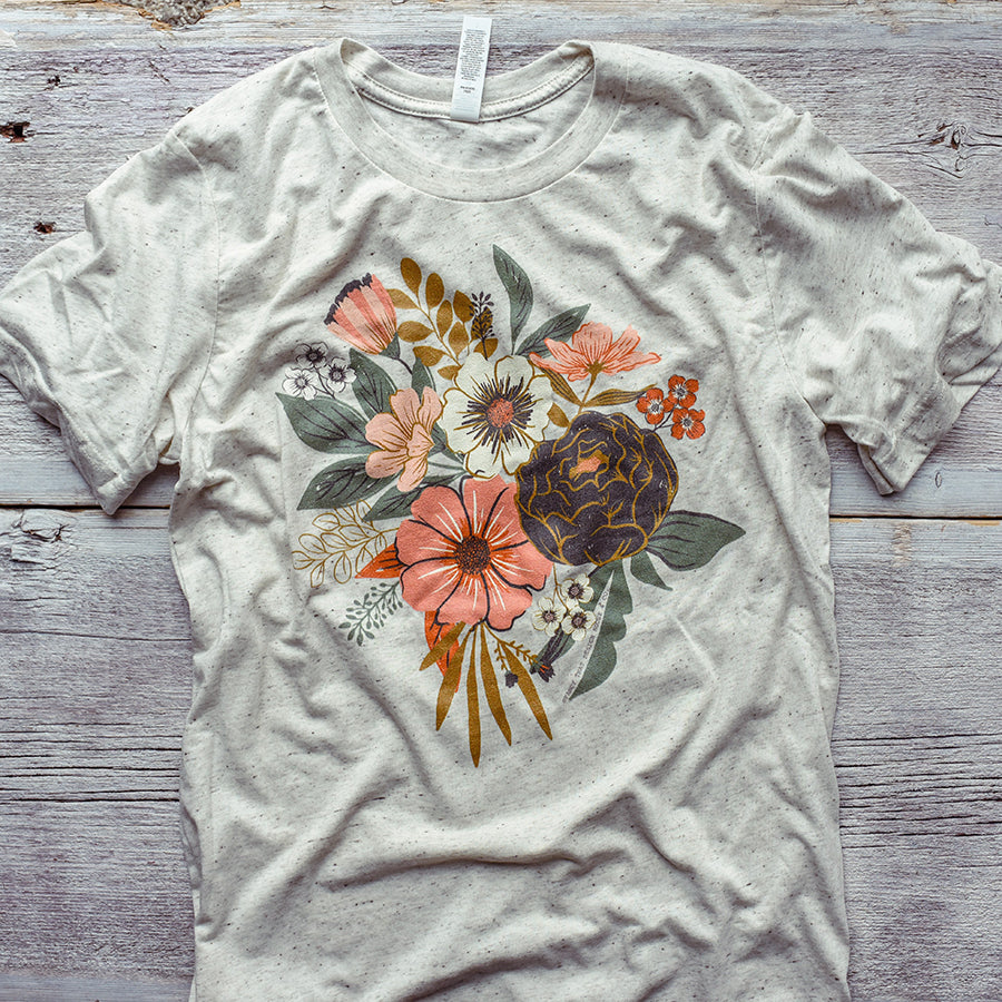 Floral Triblend / T Shirt - That Design House & Co.