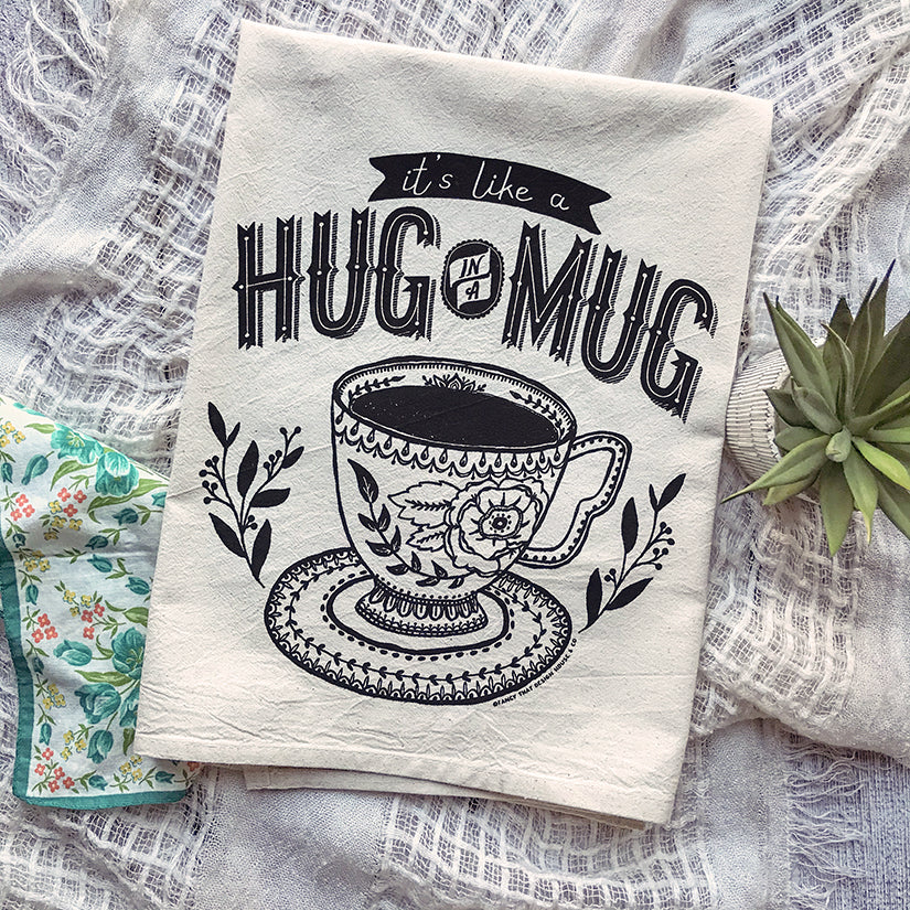 Hug in a Mug Tea Towel