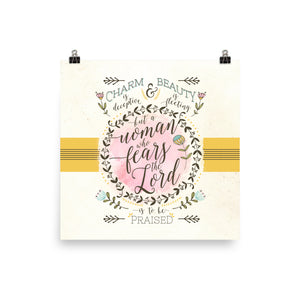 Proverbs 31 Art Poster Print