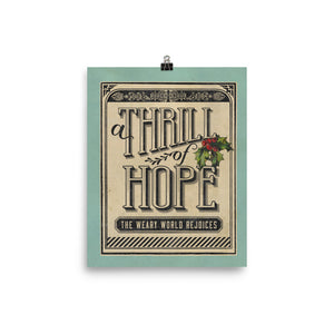 A Thrill of Hope Art Poster Print