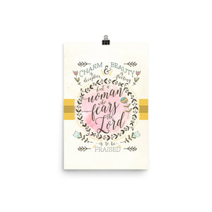 Proverbs 31 Art Poster Print