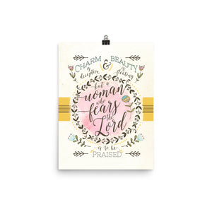 Proverbs 31 Art Poster Print