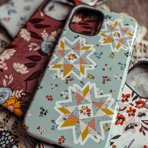 Quilt Star Floral Dual Layer iPhone case