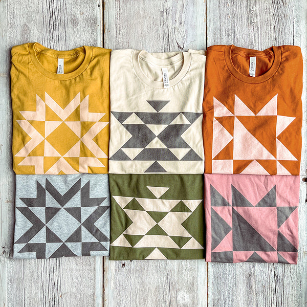 Quilt Block Tee / T shirt - Fancy That Design House & Co.