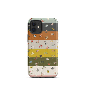 Striped Ditsy Floral Dual Layer iPhone case