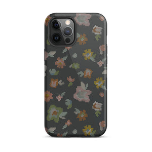 Cross Stitch Floral Dual Layer iPhone Case