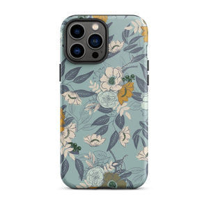 Floral Bouquet Dual Layer iPhone case - Blue