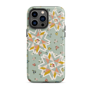 Quilt Star Floral Dual Layer iPhone case