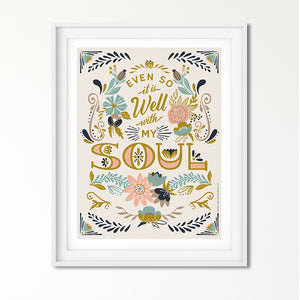 It Is Well with My Soul Art Poster Print