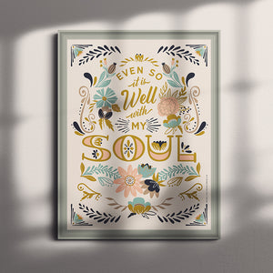 It Is Well with My Soul Art Poster Print